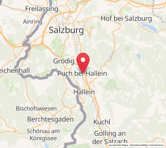 Map of Puch bei Hallein, Salzburg
