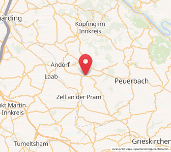 Map of Raab, Upper Austria