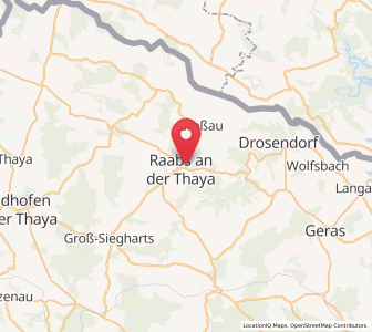Map of Raabs / Thaya, Lower Austria