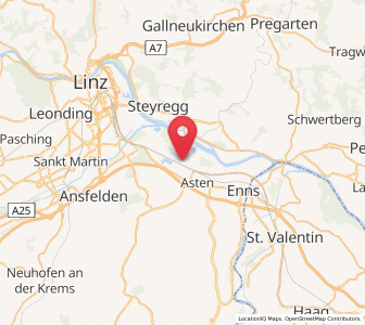 Map of Raffelstetten, Upper Austria