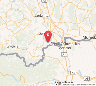 Map of Ratsch an der Weinstraße, Styria