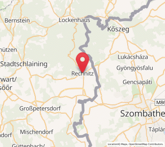 Map of Rechnitz, Burgenland