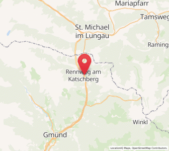 Map of Rennweg am Katschberg, Carinthia