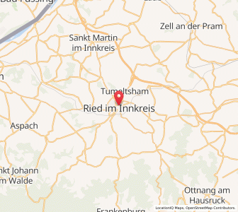 Map of Ried im Innkreis, Upper Austria