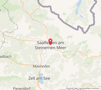 Map of Saalfelden am Steinernen Meer, Salzburg