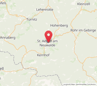 Map of Sankt Aegyd am Neuwalde, Lower Austria