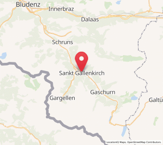 Map of St. Gallenkirch, Vorarlberg