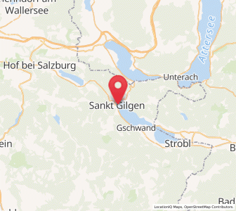 Map of St. Gilgen, Salzburg