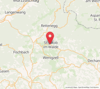 Map of St. Jakob im Walde, Styria