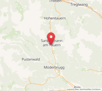 Map of St. Johann am Tauern, Styria