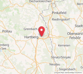 Map of St. Johann in der Haide, Styria