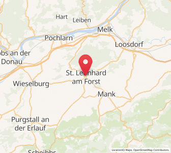 Map of Sankt Leonhard am Forst, Lower Austria