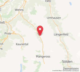 Map of St. Leonhard im Pitztal, Tyrol