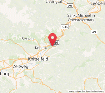 Map of Sankt Lorenzen bei Knittelfeld, Styria