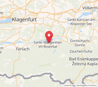 Map of Sankt Margareten im Rosental, Carinthia