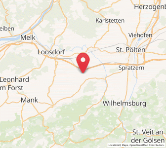 Map of Sankt Margarethen an der Sierning, Lower Austria