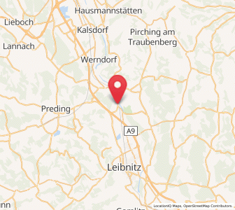 Map of Sankt Margarethen bei Lebring, Styria