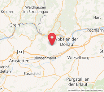 Map of Sankt Martin am Ybbsfelde, Lower Austria