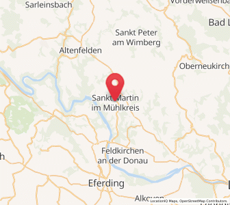 Map of Sankt Martin im Mühlkreis, Upper Austria