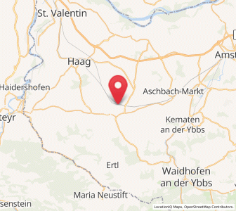 Map of Sankt Peter in der Au Dorf, Lower Austria