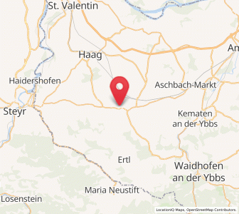 Map of Sankt Peter in der Au Markt, Lower Austria