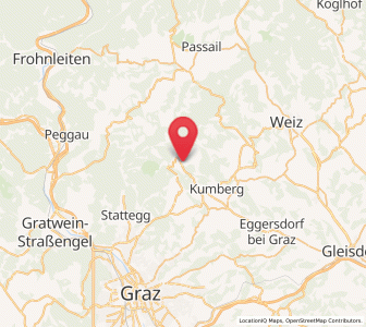 Map of Sankt Radegund bei Graz, Styria