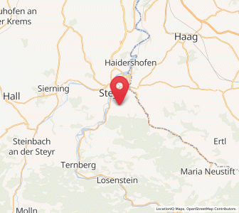 Map of Sankt Ulrich bei Steyr, Upper Austria