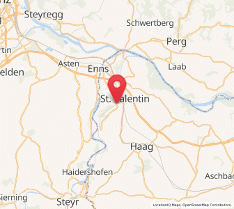Map of St. Valentin, Lower Austria