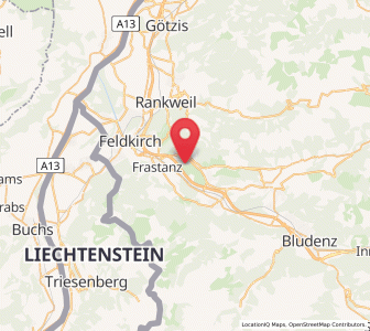 Map of Satteins, Vorarlberg