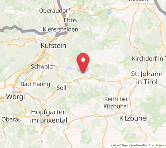 Map of Scheffau am Wilden Kaiser, Tyrol