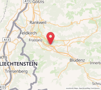 Map of Schlins, Vorarlberg