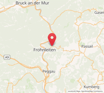 Map of Schrems bei Frohnleiten, Styria