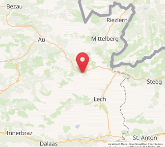 Map of Schröcken, Vorarlberg