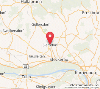 Map of Sierndorf, Lower Austria