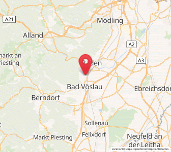 Map of Sooss, Lower Austria