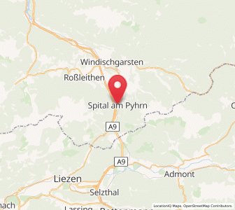 Map of Spital am Pyhrn, Upper Austria
