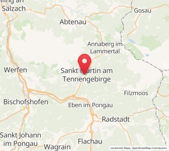 Map of Sankt Martin am Tennengebirge, Salzburg