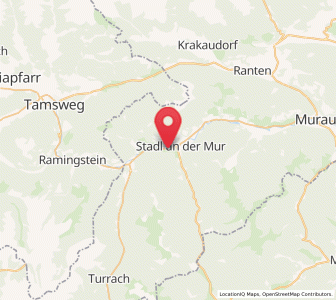 Map of Stadl an der Mur, Styria
