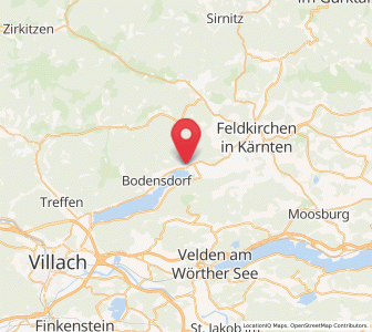 Map of Steindorf am Ossiacher See, Carinthia