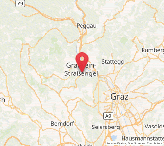 Map of Strassengel, Styria