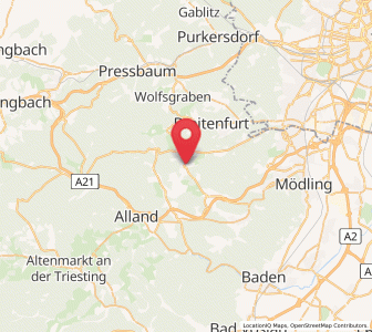 Map of Sulz im Wienerwald, Lower Austria