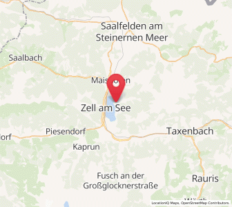 Map of Thumersbach, Salzburg