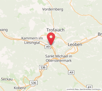 Map of Traboch, Styria