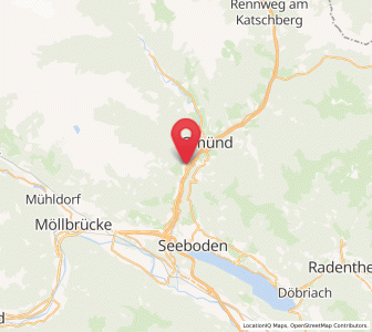 Map of Trebesing, Carinthia