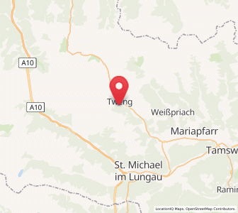 Map of Tweng, Salzburg