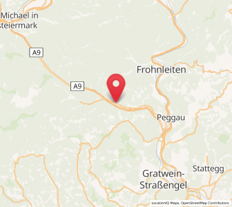 Map of Übelbach, Styria