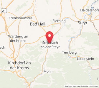 Map of Untergrünburg, Upper Austria