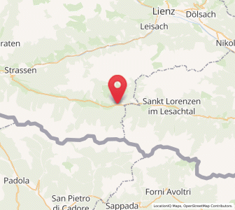 Map of Untertilliach, Tyrol