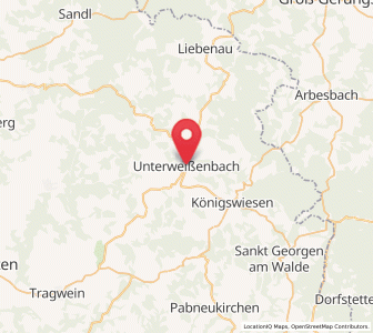 Map of Unterweißenbach, Upper Austria