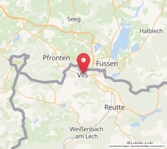 Map of Vils, Tyrol
